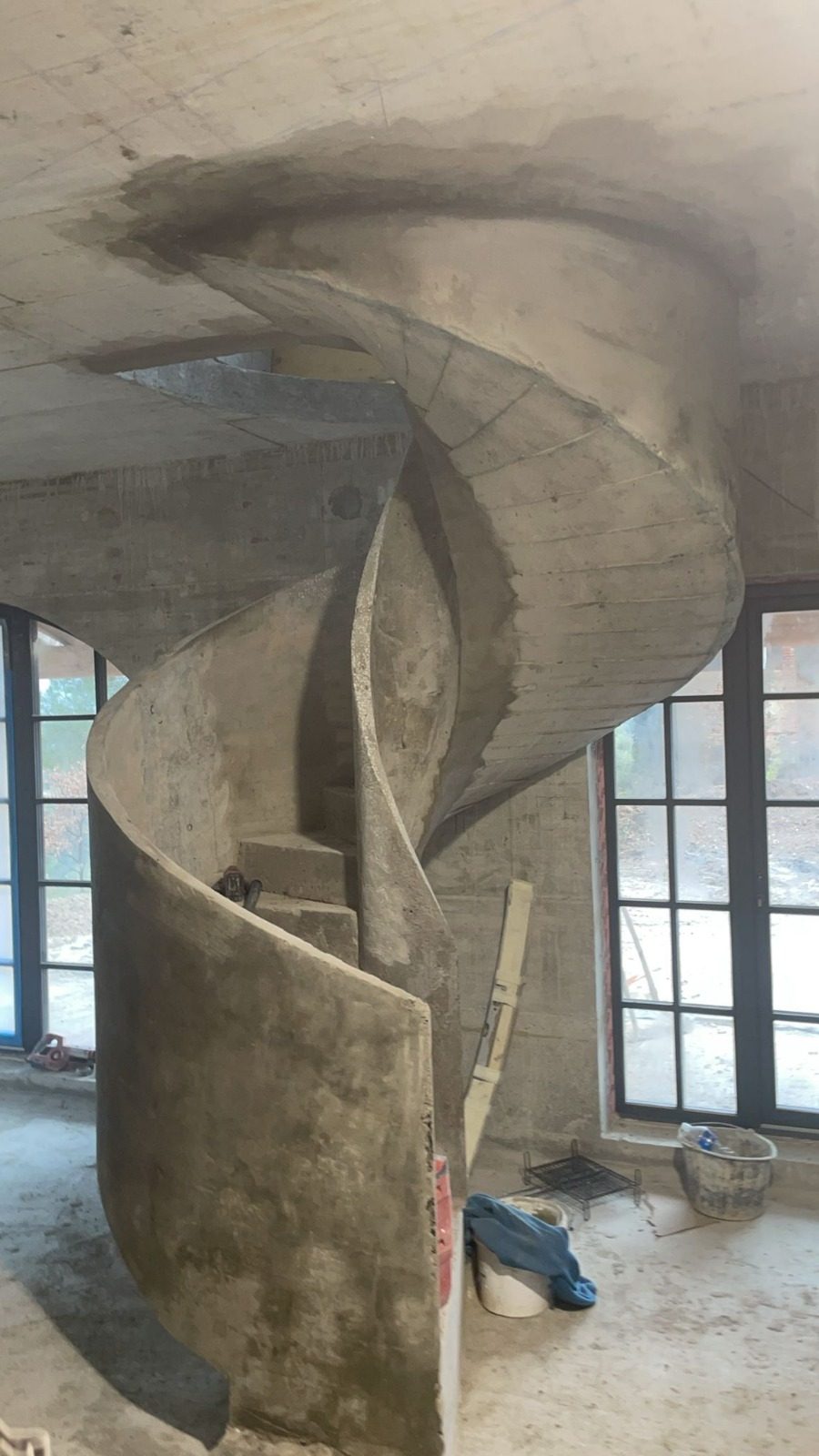 Scala elicoidale in calcestruzzo armato