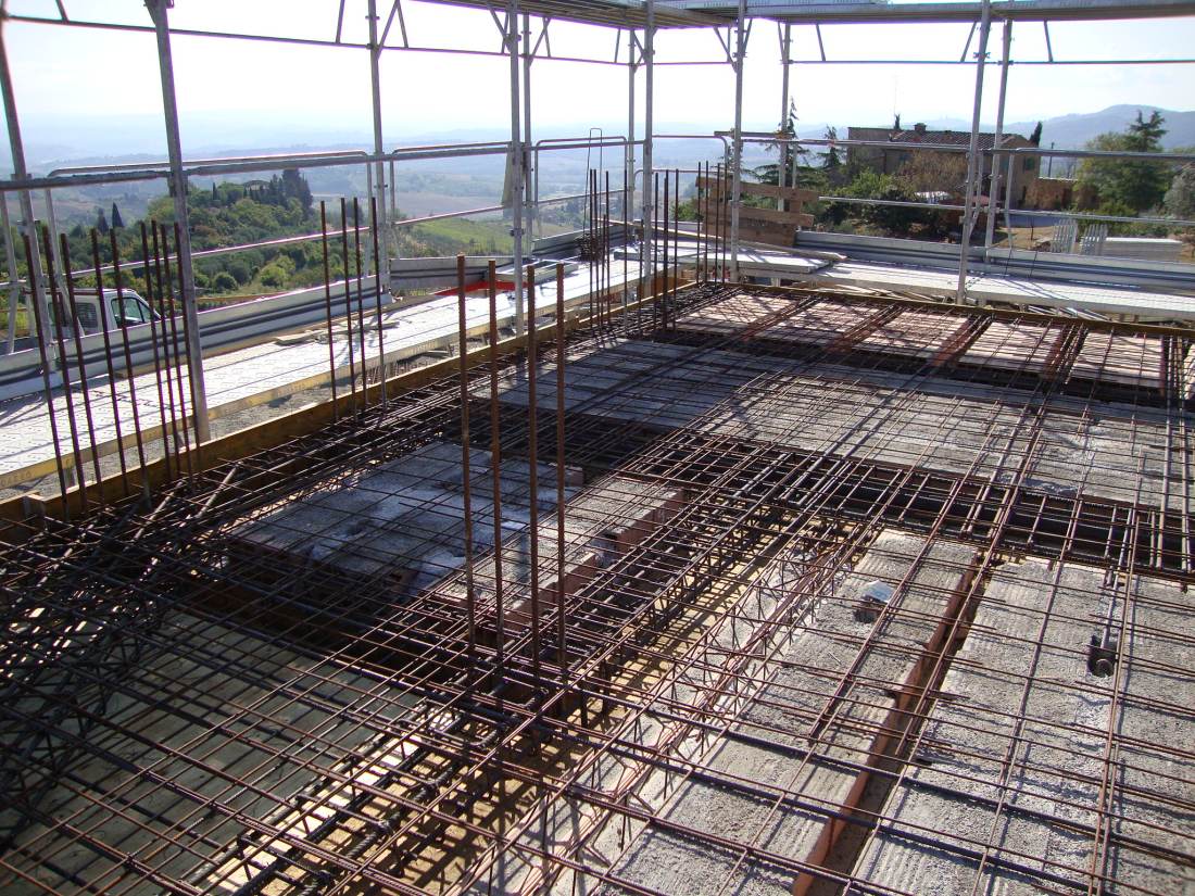 Armature in cantiere
