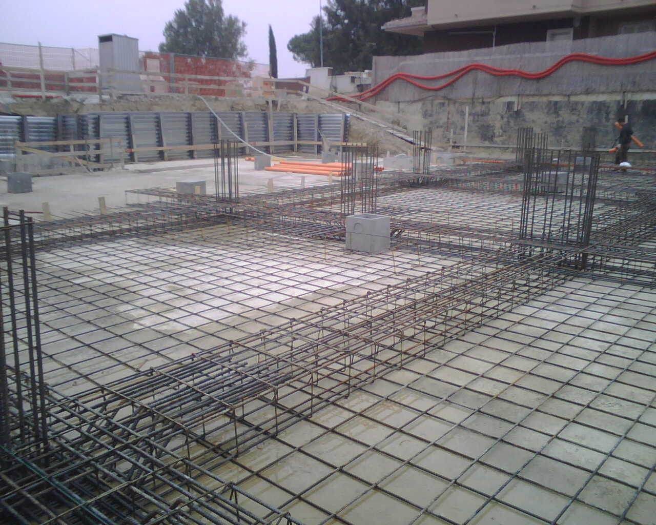 Platea di fondazione armata