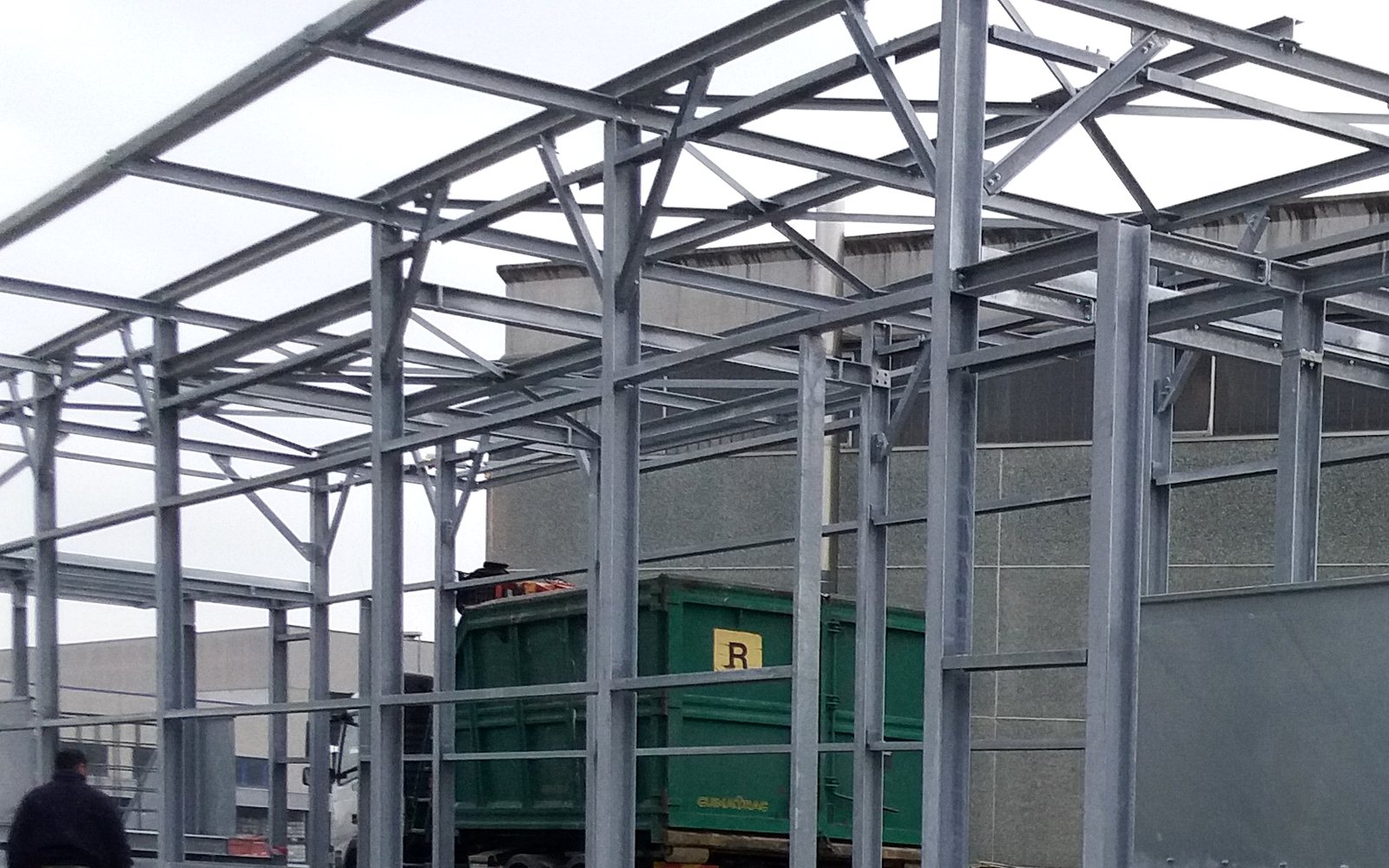 Struttura in acciaio per pesa industriale Waste Recycling