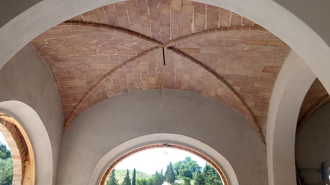 Volta in laterizio restaurata